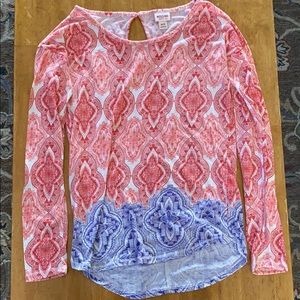 MOSSIMO PATTERNED TWO COLOR TOP